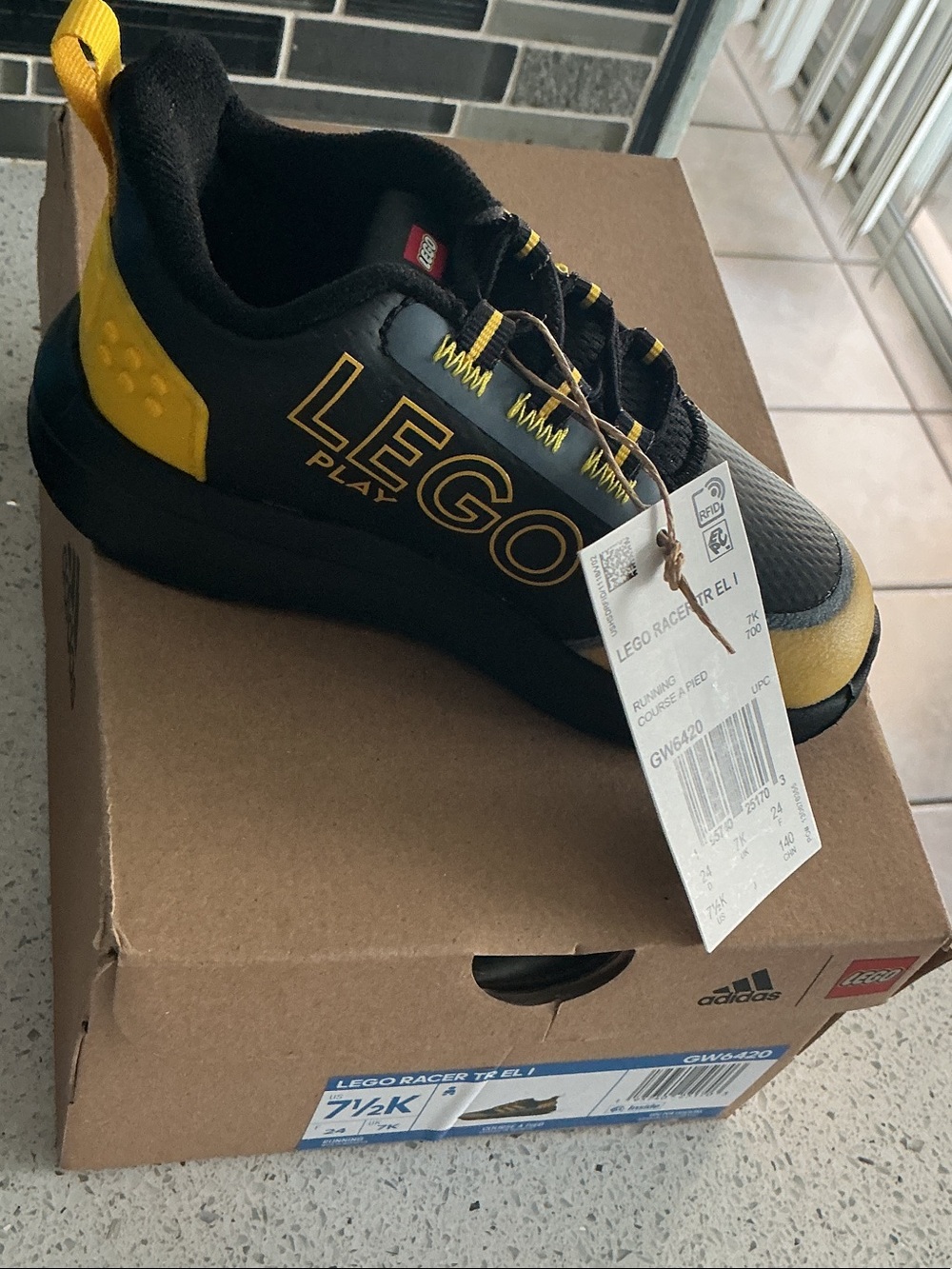 Adidas Lego racer toddler shoes